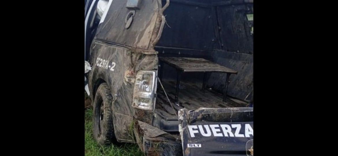 Mueren-tres-elementos-de-Fuerza-Civil-tras-volcadura-de-patrulla-en-Escobedo